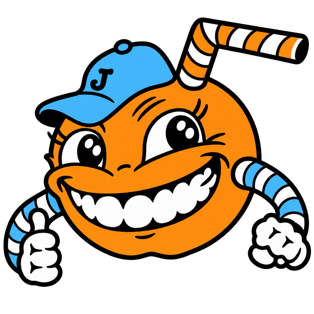 The Juice Man mascot