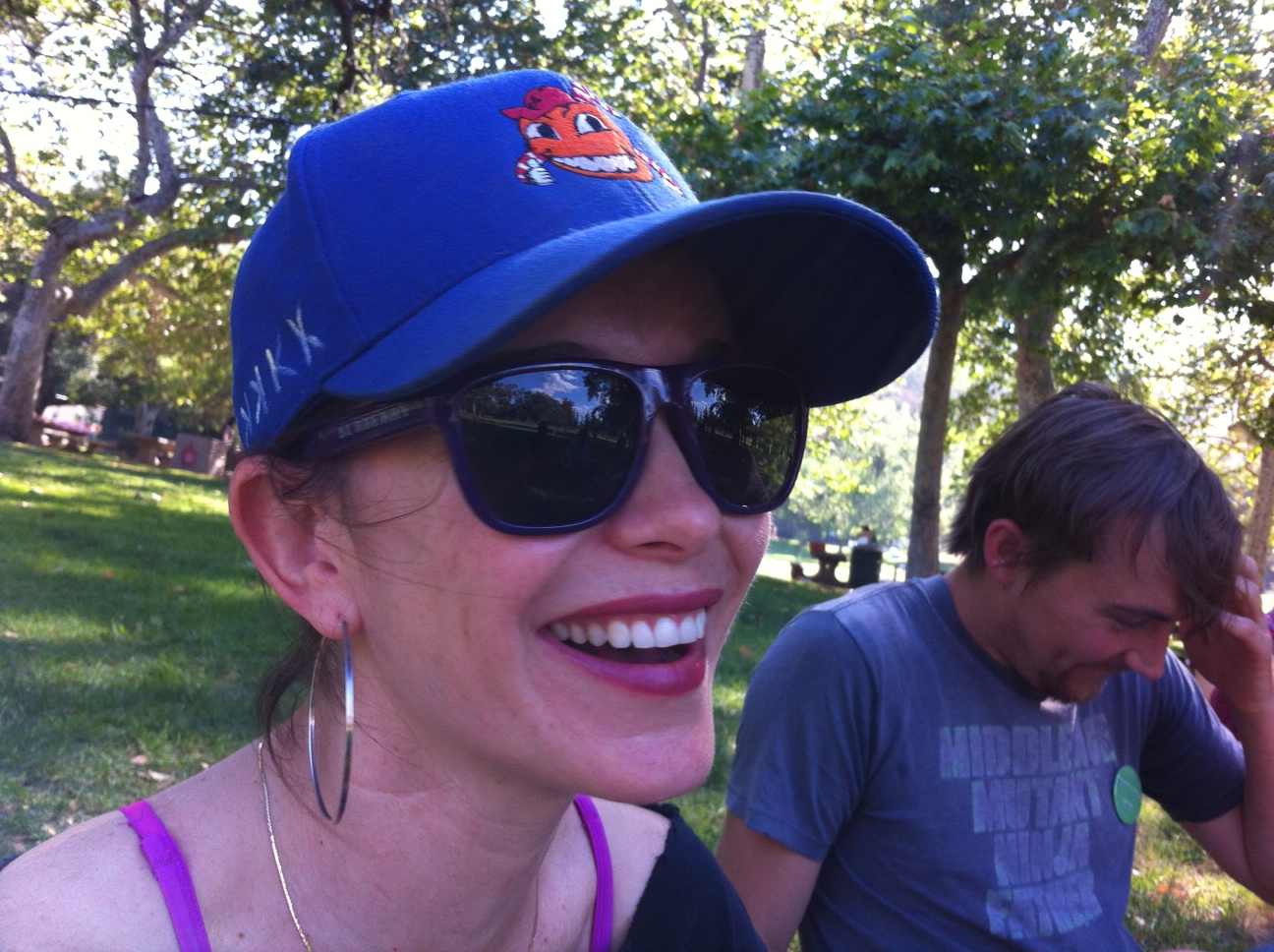 The blue cap, always