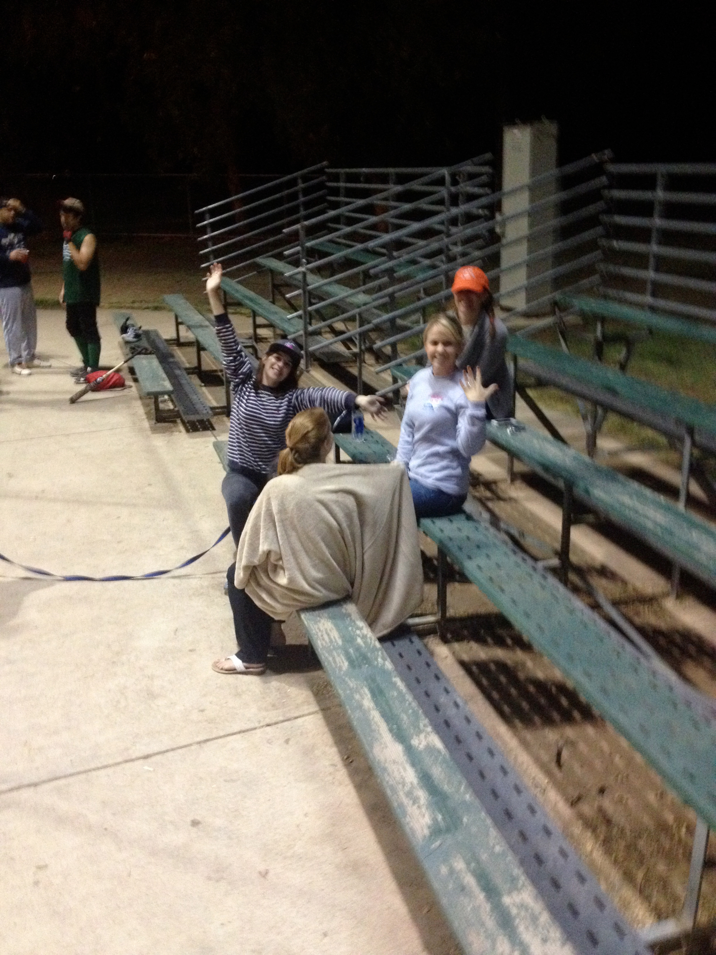 Bleacher crew, night game