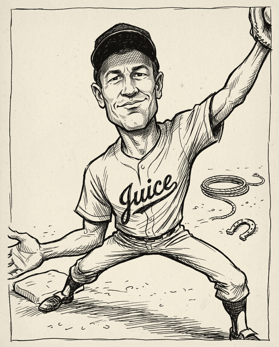 Bronco — Buck Callahan caricature