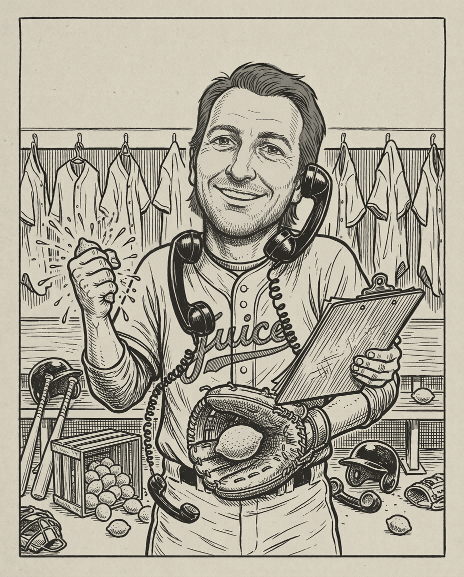 Sour Juice — Buck Callahan caricature